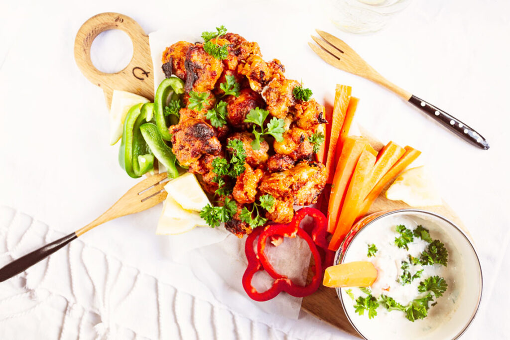 Buffalo Cauliflower - The Essential Vegan Air Fryer