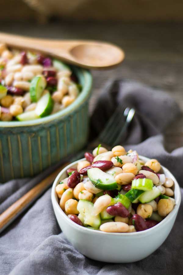 Three Bean Protein Summer Salad