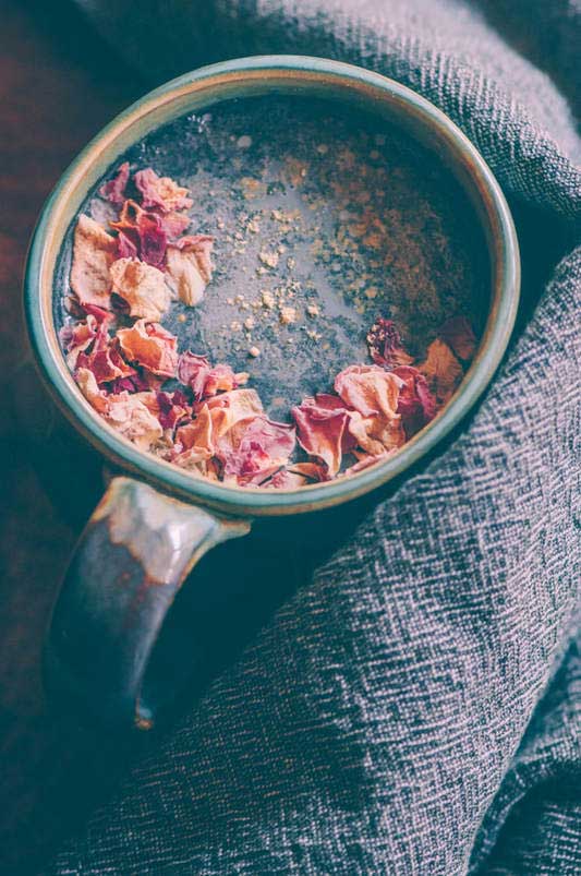 Cosmic Ginger Rose Activated Charcoal Latte 