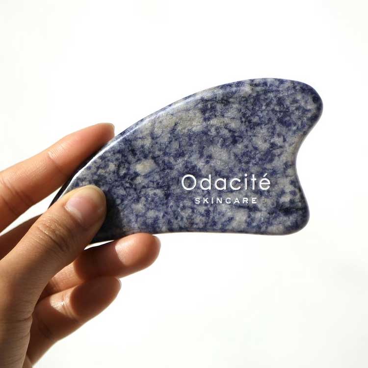  Odacite Crystal Contour Gua Sha Blue Sodalite