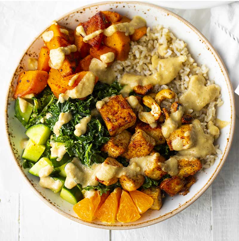 Vegan Buddha Bowl at Healthy Happy Life