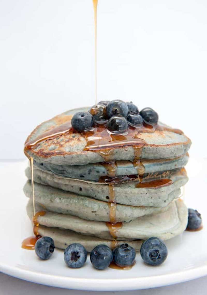 Vegan Blue-Berry Pancakes