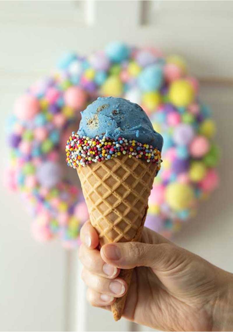Vegan Cookie Monster Ice Cream