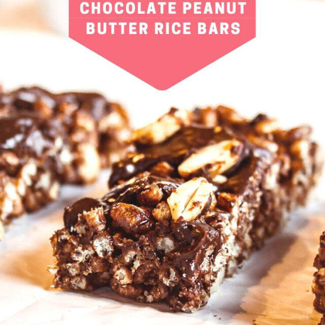 CHOCOLATE PEANUT BUTTER RICE BARS • FRESH OUTTA THE FRIDGE • UNDER 10 INGREDIENTS • GLUTEN FREE • SOY FREE