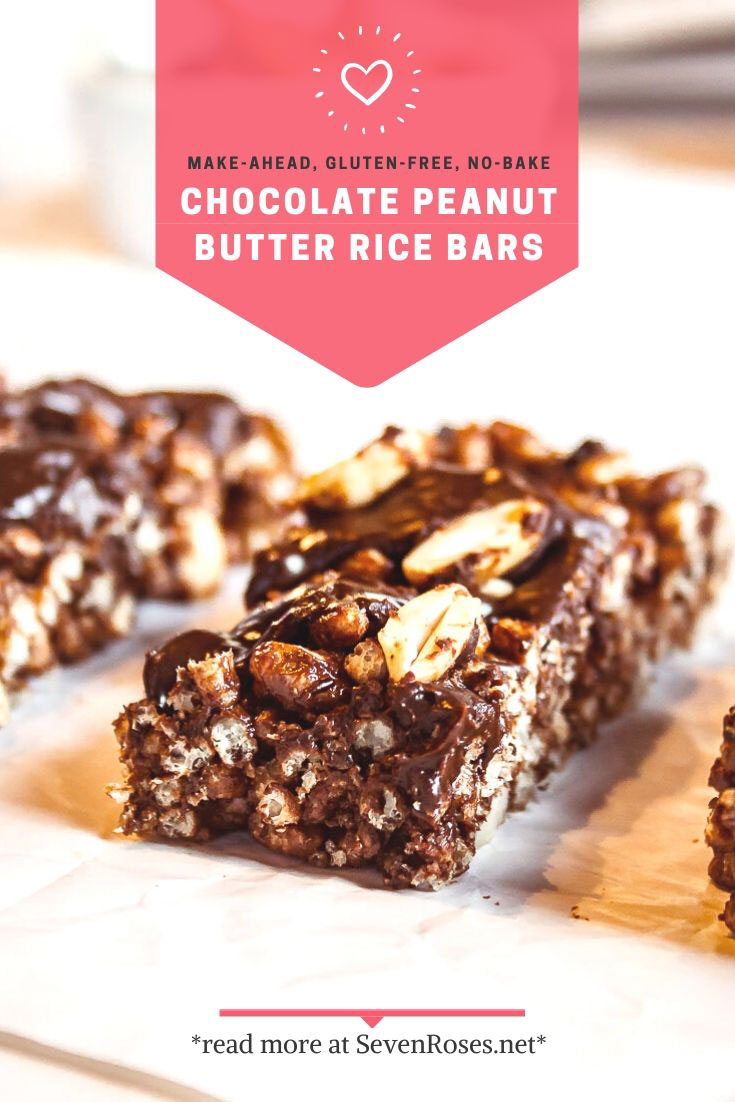 CHOCOLATE PEANUT BUTTER RICE BARS • FRESH OUTTA THE FRIDGE • UNDER 10 INGREDIENTS • GLUTEN FREE • SOY FREE