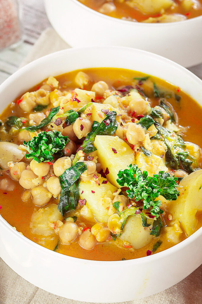 the Creamy Potato Coconut Stew from Plant Powered Health