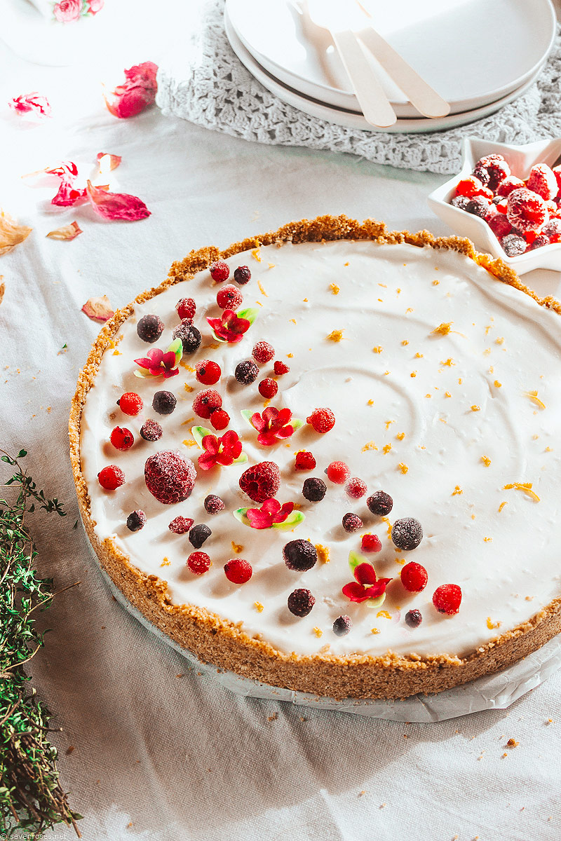 No-bake, easy Vegan cheesecake for Mother's Day