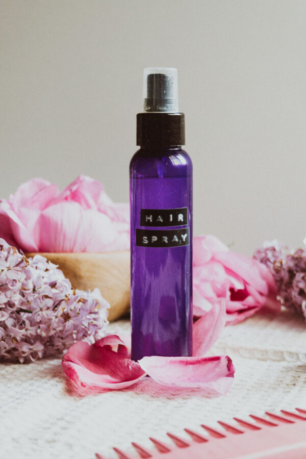 DIY Glycerin hair spray with Aloe Vera and Rose Water for curly and
