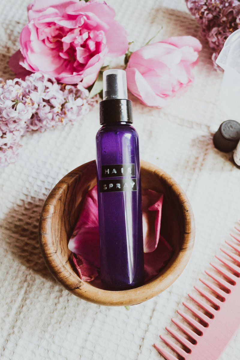 DIY Glycerin hair spray