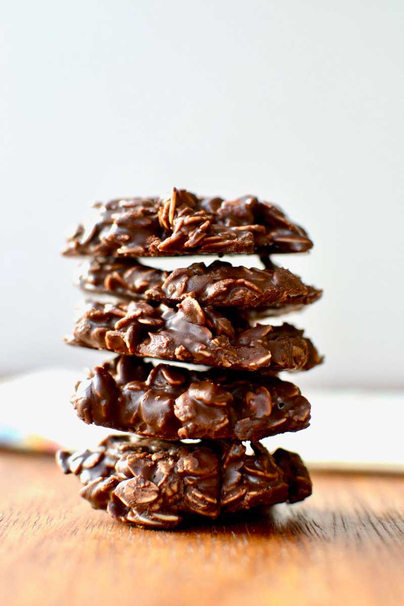 Vegan No Bake Chocolate Cookies