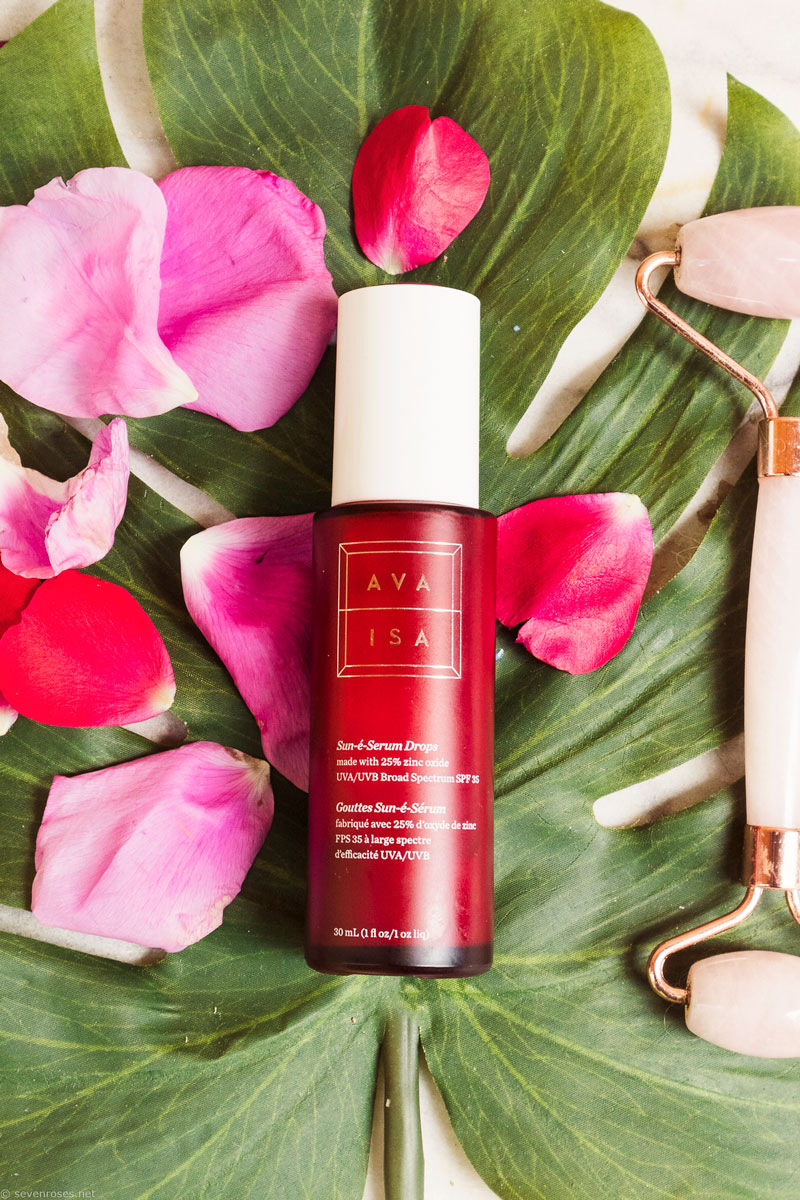 Ava Isa Sun-è-Serum Drops SPF 35 innovative mineral sunscreen is so freaking good, for multiple reasons.