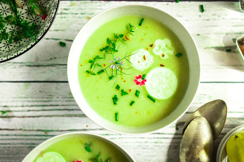 this creamy, velvety, chilled soup is ideal for summer