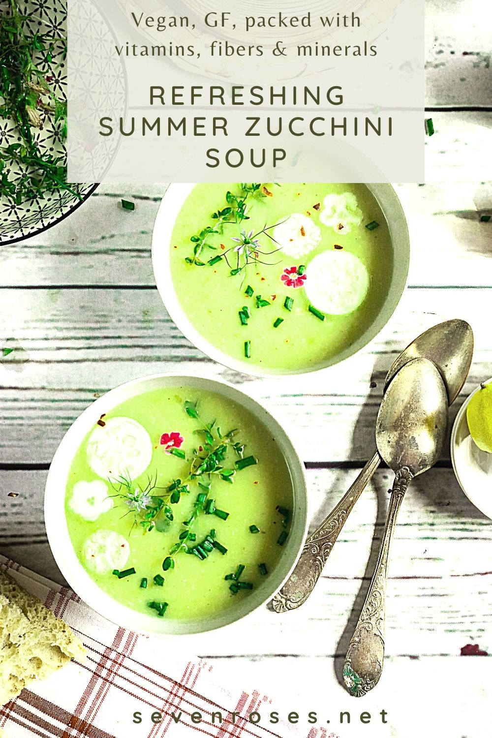 It's so hot! This refreshing summer zucchini soup is all you'll want to eat.