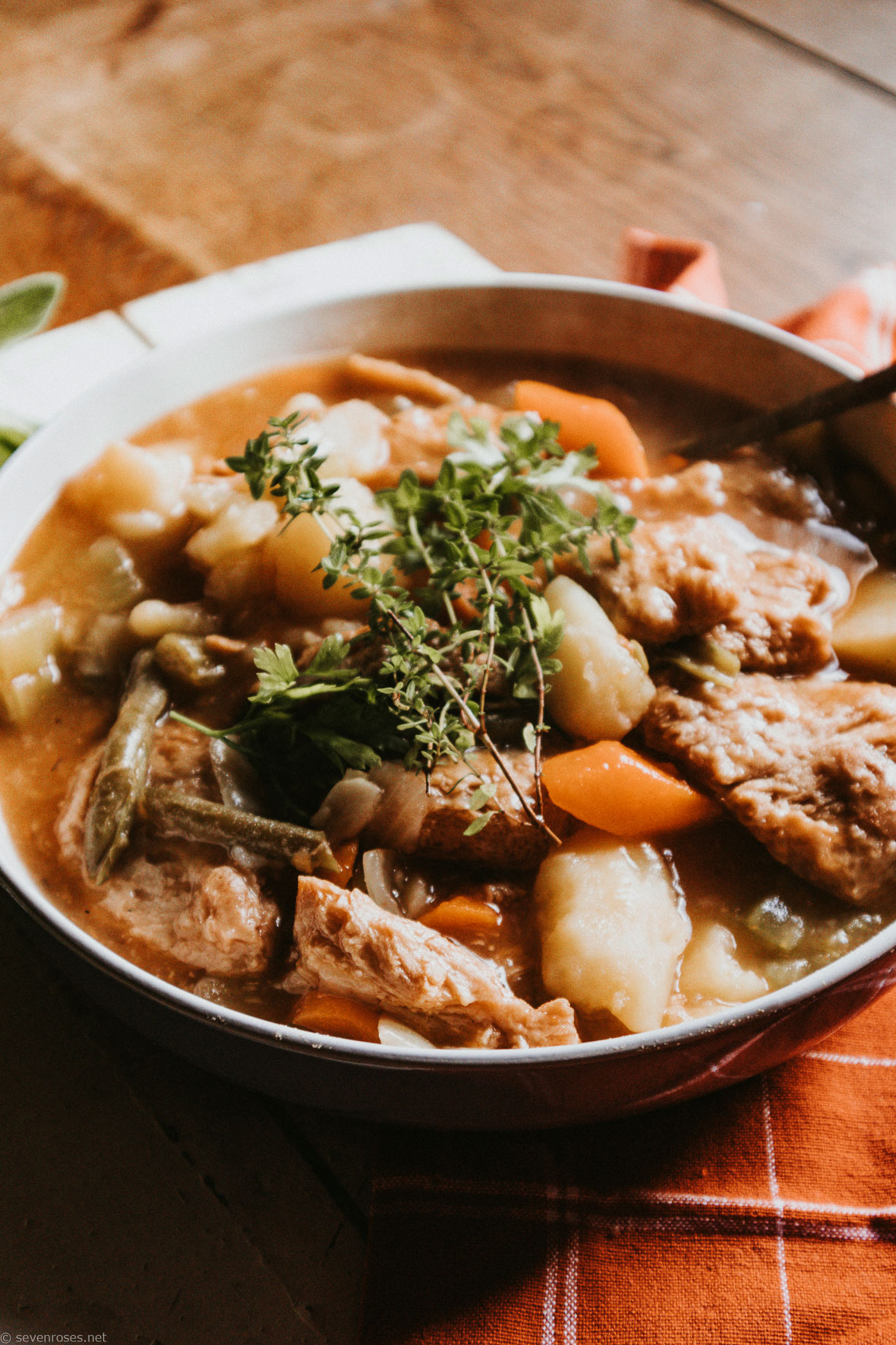 Hearty Vegan stew for fall and winter