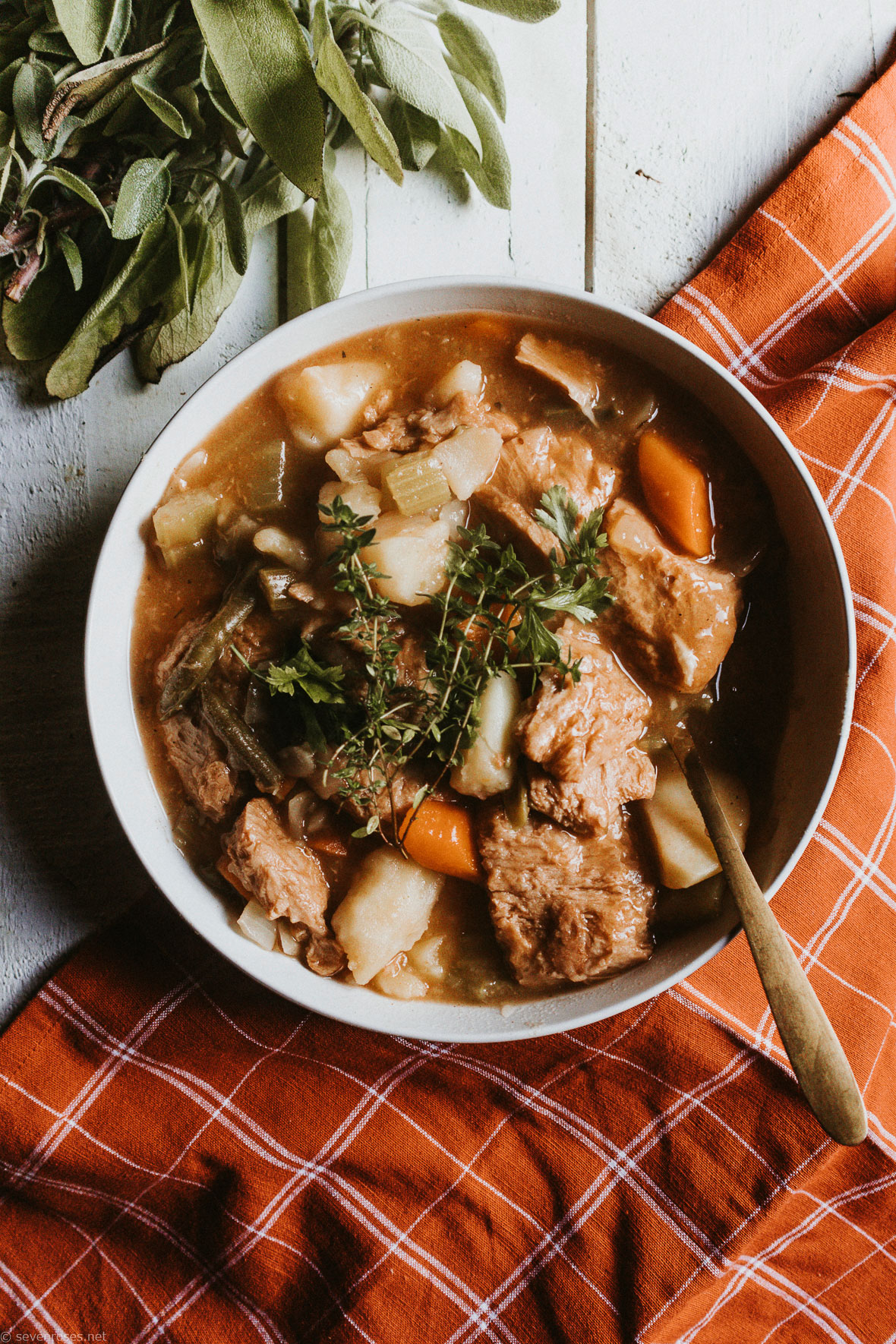 A hearty Vegan stew perfect for the Starch Solution