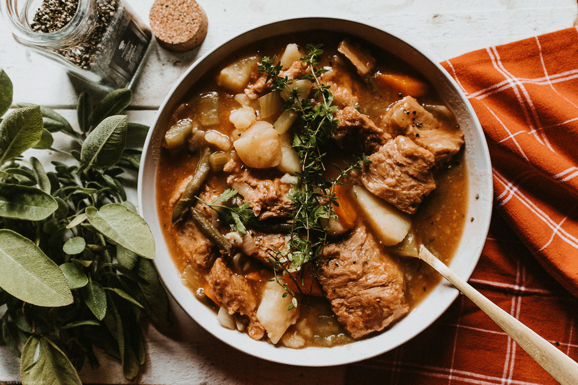 Hearty Vegan stew - easy & delicious cold weather comfort food