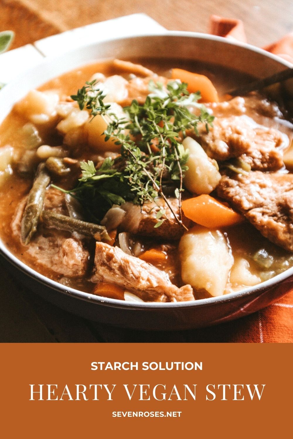 Hearty Vegan stew - easy & delicious cold weather comfort food for the ...