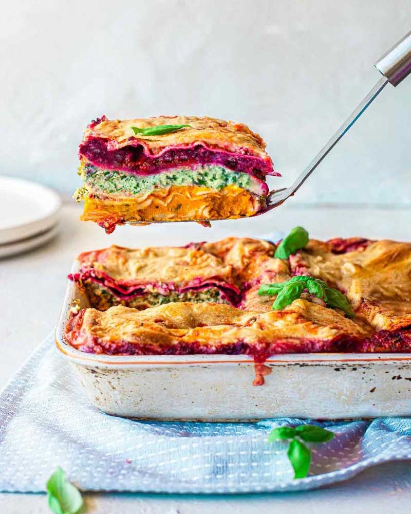 Vegan Rainbow Lasagna